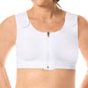 Amoena Lymph Flow Wire Free Front Closure Bra White Front
