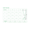 L&R Solaris ExoSoft Thigh High Closed Toe Size Chart