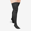 L& R Solaris ExoSoft Thigh High Closed Toe - 20-30 mmHg Black