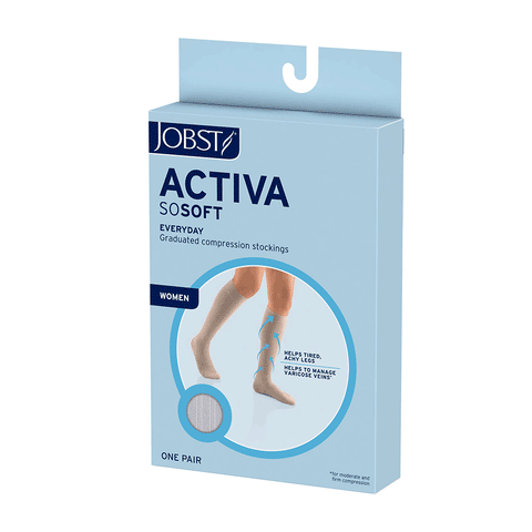 Jobst ACTIVA SoSoft Compression Socks Ribbed - 15-20mmHg