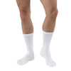 JOBST SensiFoot Diabetic Crew Compression Socks 8-15 mmHg White