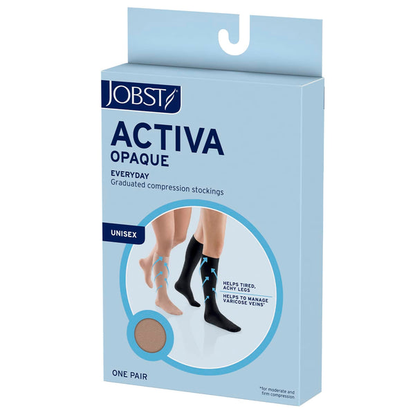 Jobst ACTIVA Opaque Compression Thigh Highs - 15-20mmHg